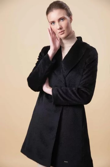 Handmade Women's Reversible Baby Alpaca Downton Blazer by Invisible World 