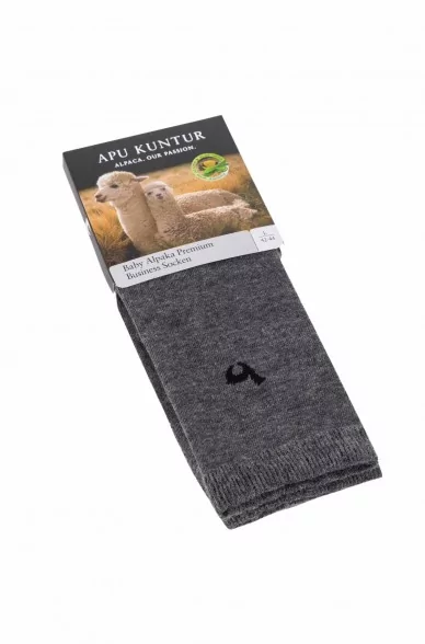 Alpaka Socken BUSINESS PREMIUM aus 70% Alpaka & 20% Pima Baumwolle