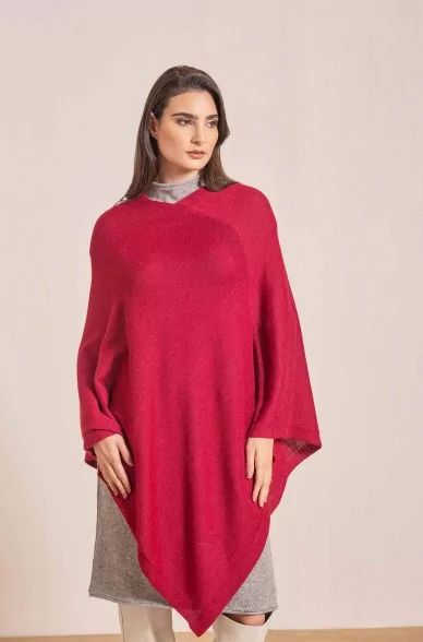 Jucca Capes & Ponchos in Purple Womens Clothing Jumpers and knitwear Ponchos and poncho dresses 