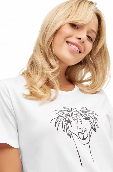 T-Shirt RASSI für Damen aus 100% Bio-Pima-Baumwolle