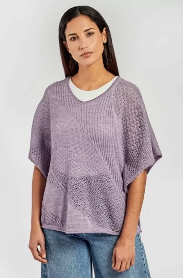 Alpaka Sweater VIVA aus Alpaka-Seide-Mix