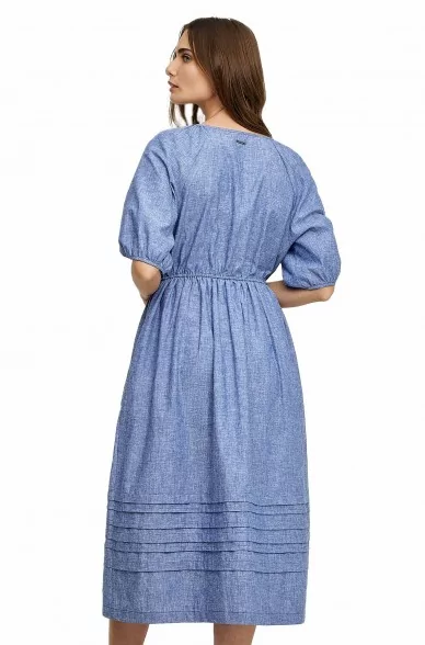 Kleid WAIST aus Baumwolle & Leinen