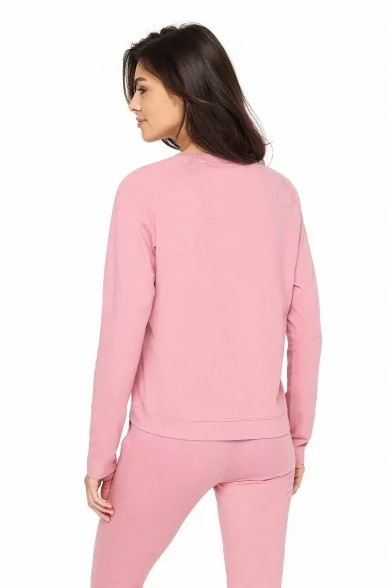 Alpaka Pyjama Damen Sweatshirt DREAMLINE aus Alpaka-Baumwoll-Mix