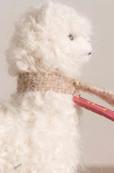 Alpaka QNI PEQUEO Plüschtier Dekoration 7cm Wolle