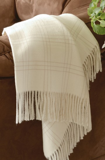 Luxurious 100% Baby Alpaca Throw Blanket 100% Natural Handwoven Blanket, 