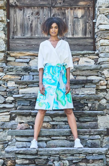 Skirt FALU made of organic pima cotton for women