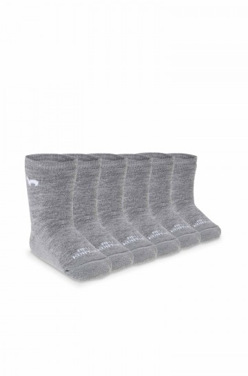 Chaussettes en alpaga pour enfants Profil antidérapant pack de 6 (tailles 15-29) en mélange de laine d'alpaga