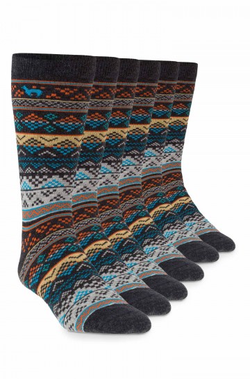 Alpaka Socken INKA 6er Pack aus 70% Baby Alpaka & 25% Pima Baumwolle_35377
