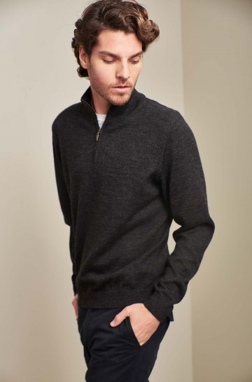 Alpaga Pull en tricot pour hommes ALBERT KUNA Essentials