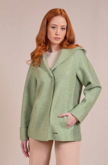 Alpaca coat VALONTANO made of alpaca and wool