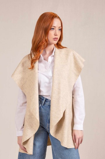 Alpaca vest VANDYCK made of alpaca and wool