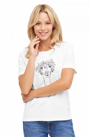 T-shirt RASSI pour femmes en 100% coton bio Pima