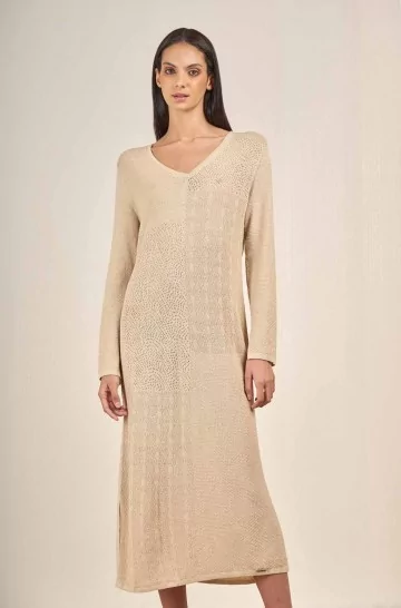 Dress VISPERA in cotton & linen