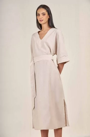 Dress VARADERO in cotton & linen