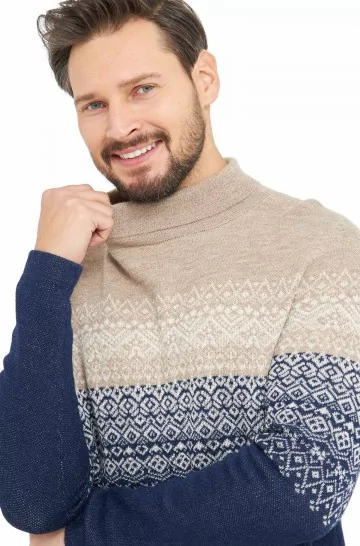 Alpaca turtleneck sweater CARLOS from 100% baby alpaca