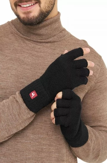Alpaka Handschuhe HALBFINGER aus 100% Baby Alpaka
