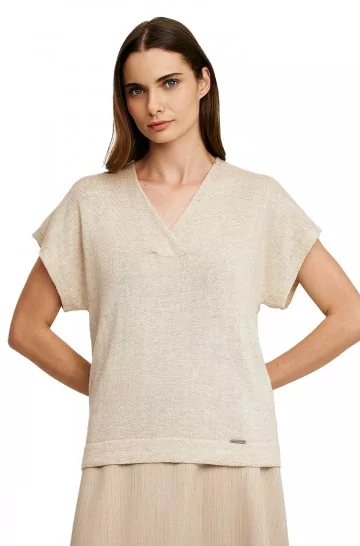 Alpaca shirt WELEA made of baby alpaca eco & organic cotton