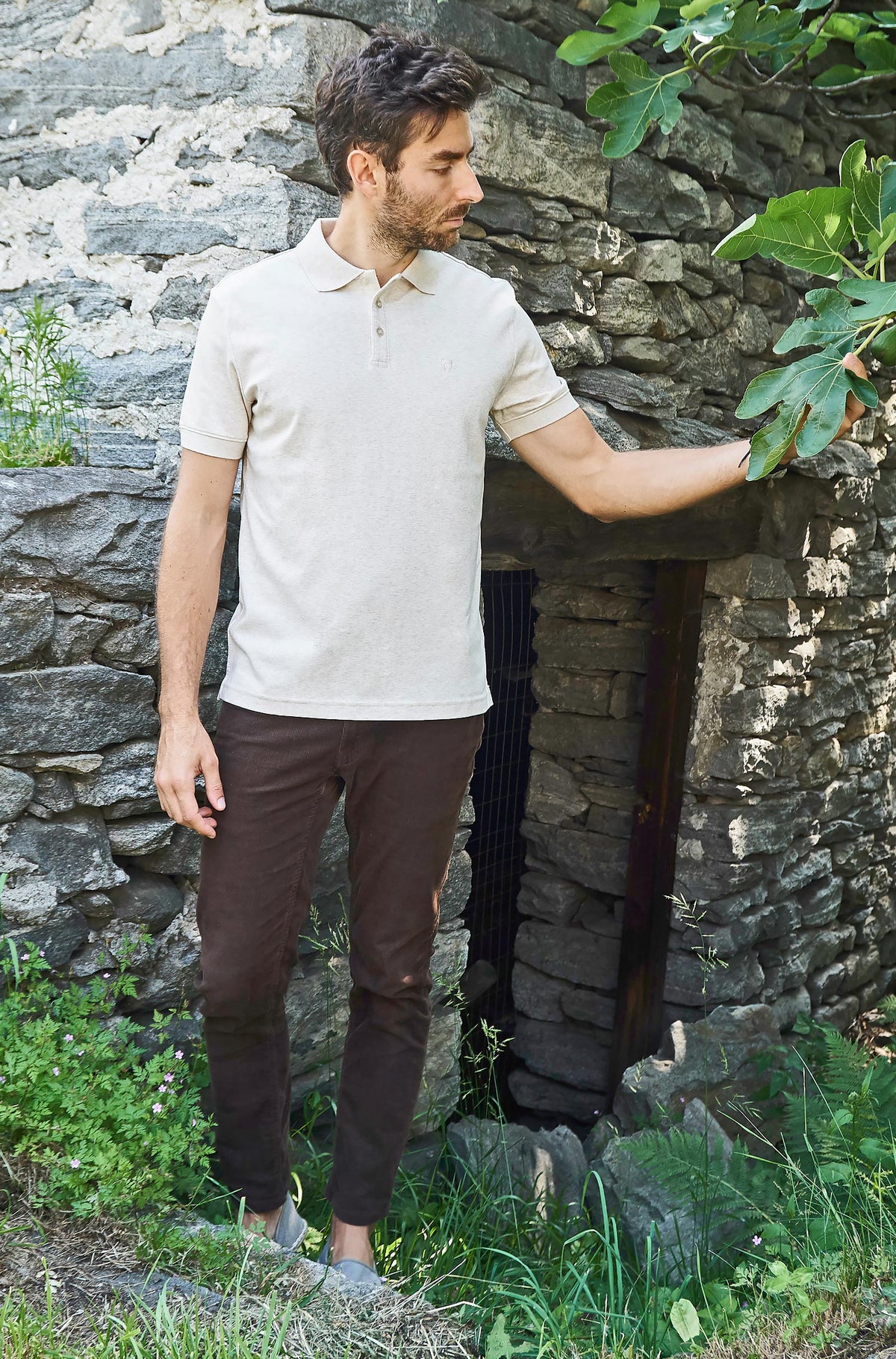 Poloshirt UNI-naturweiss