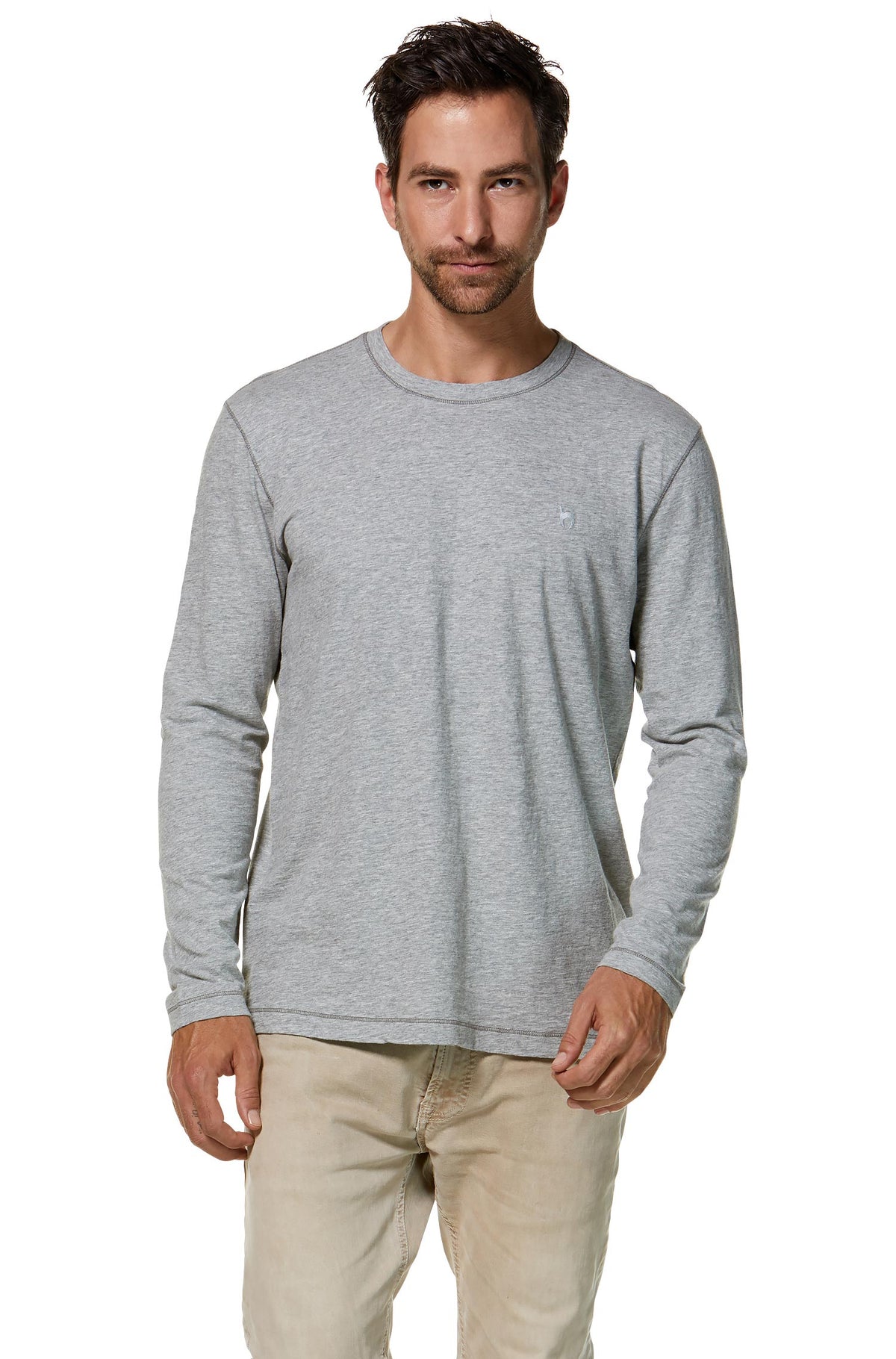Alpaka Shirt MATEO-silbergrau