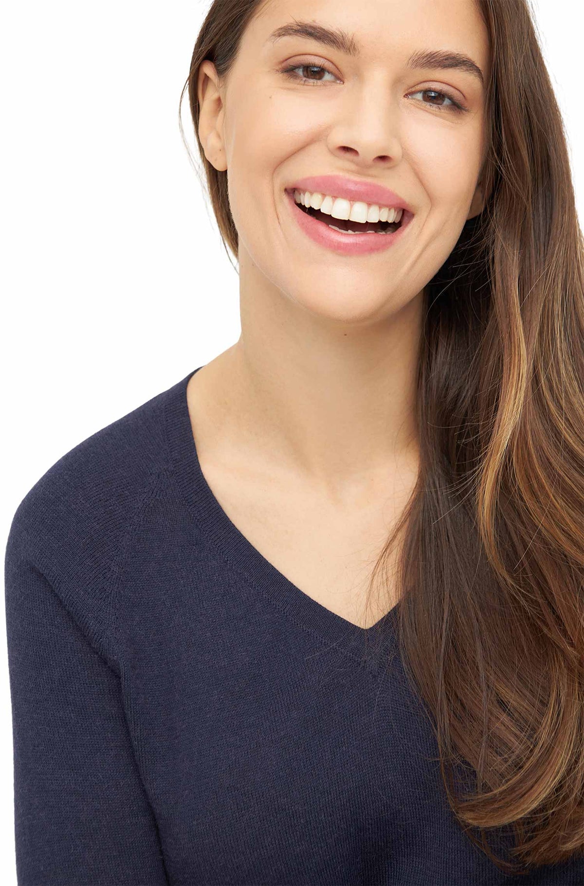 Alpaka Pullover AURELIA-dark navy