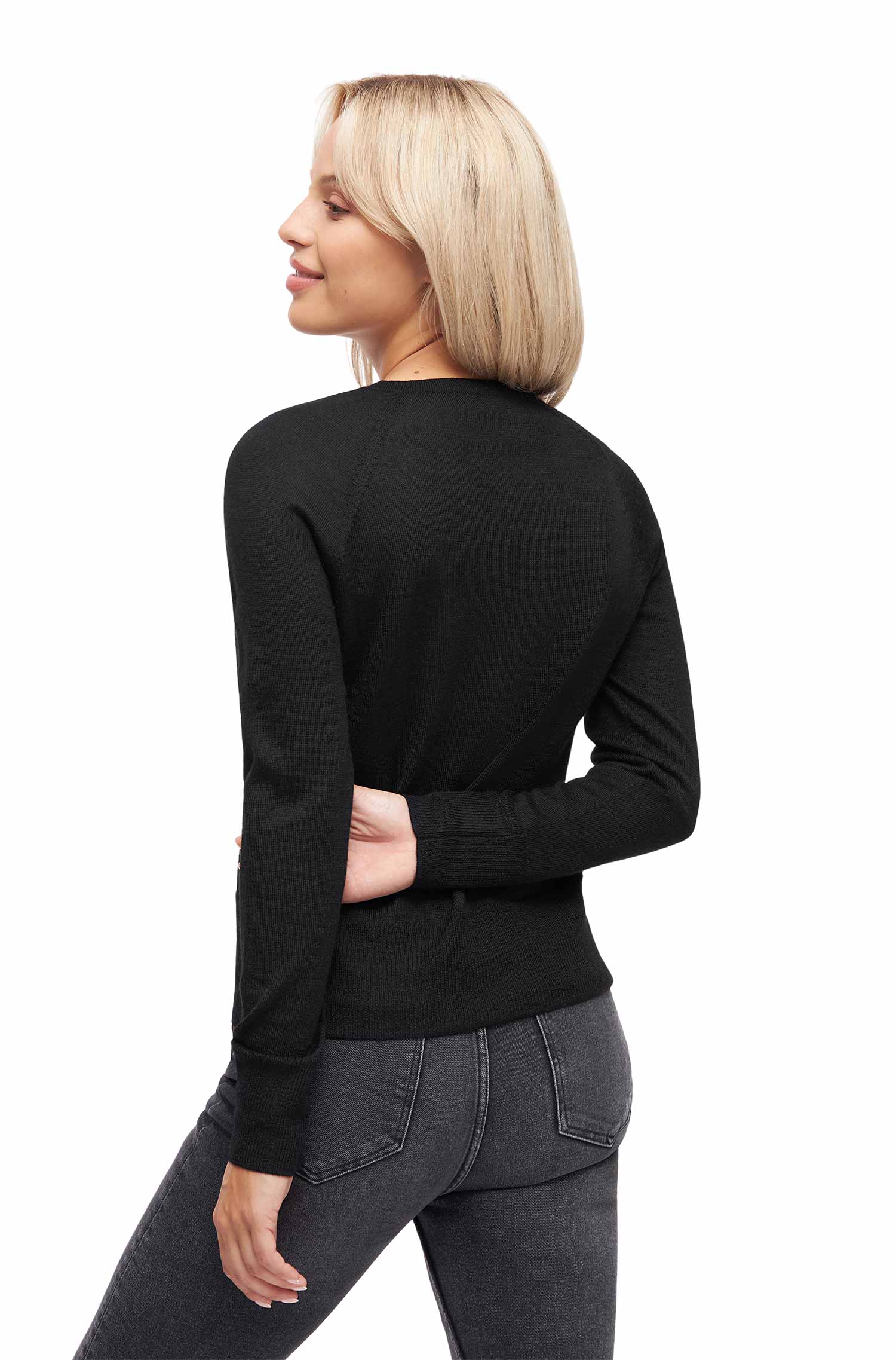 Pullover AURELIA aus Baby-Alpaka-Baumwoll-Mix-schwarz