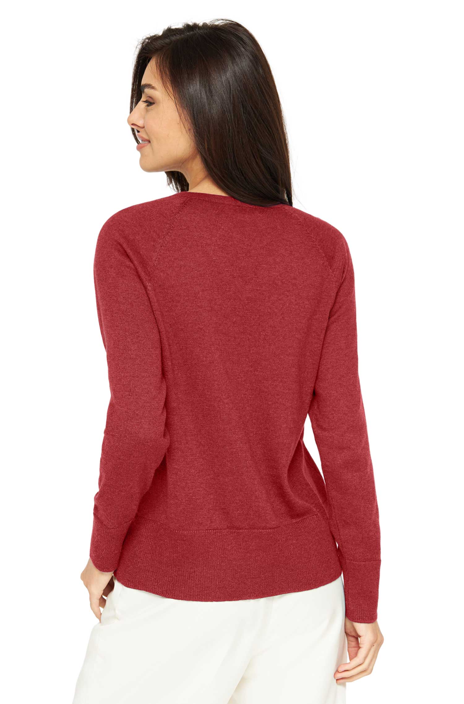 Pullover AURELIA aus Baby-Alpaka-Baumwoll-Mix-sienna rot