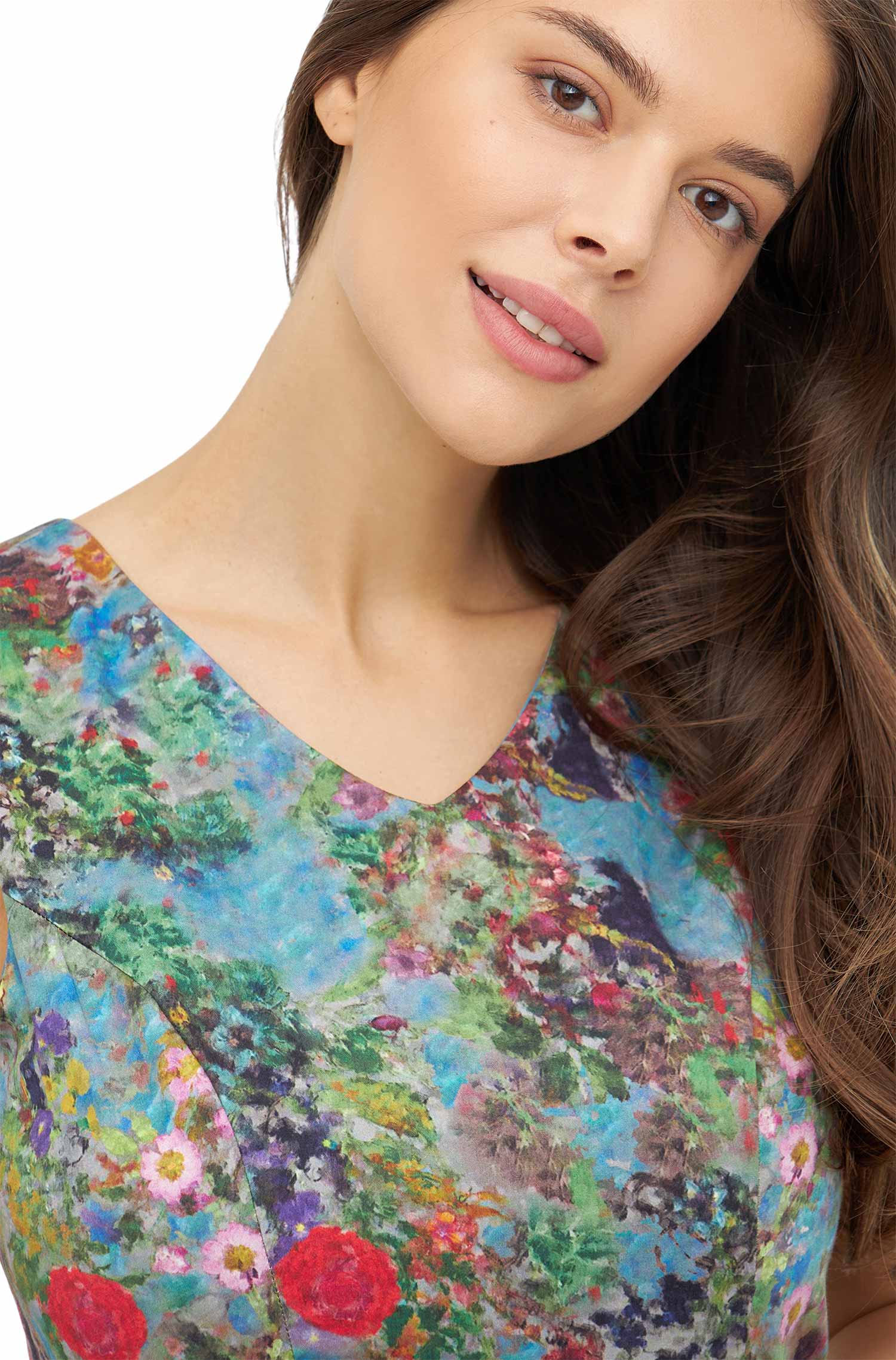 Kleid ARABELLA aus 100% Bio-Pima-Baumwolle-summer garden