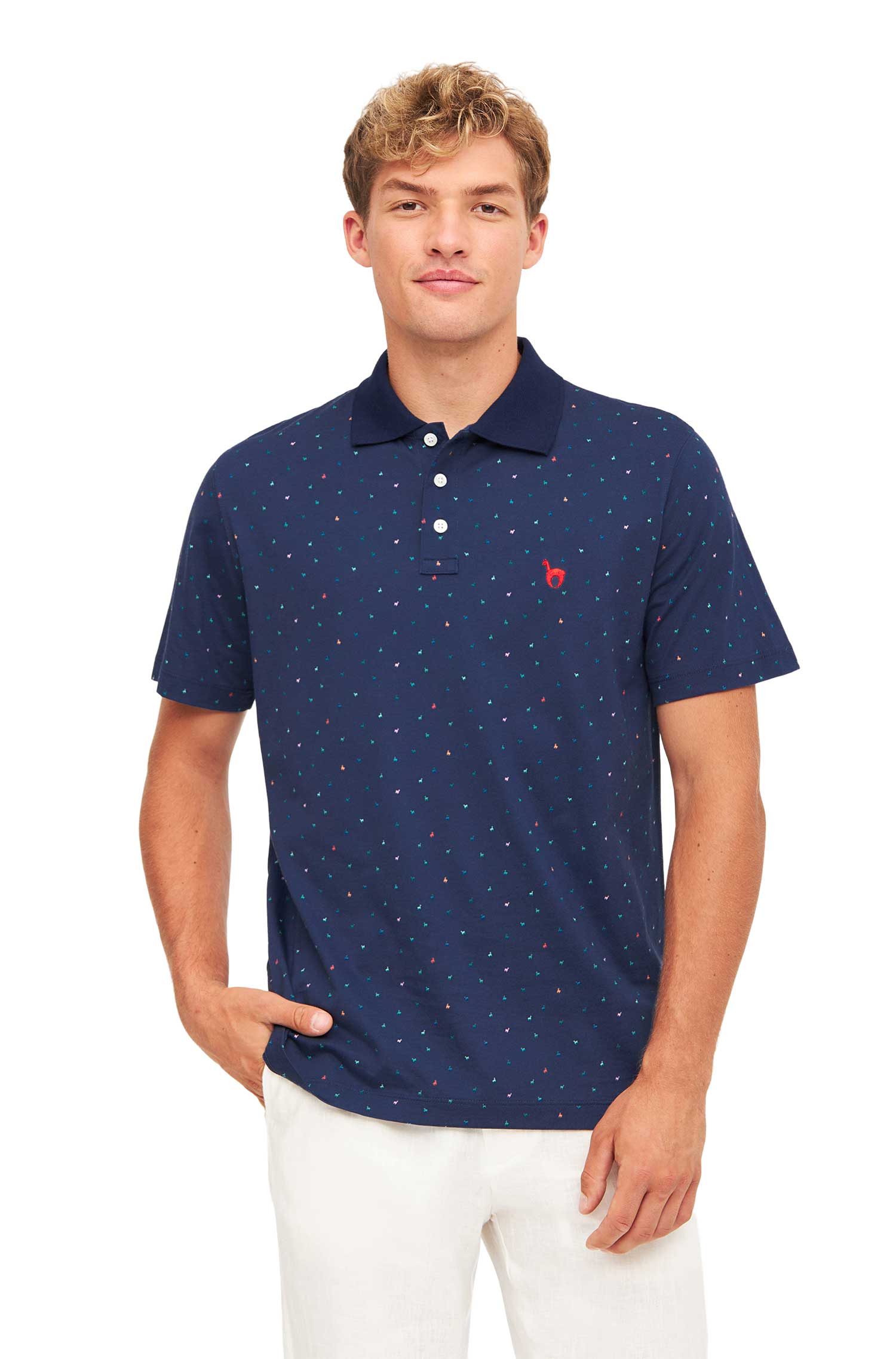 Herren Polo-Shirt ALPAQUITAS aus Bio-Pima-Baumwolle-navy