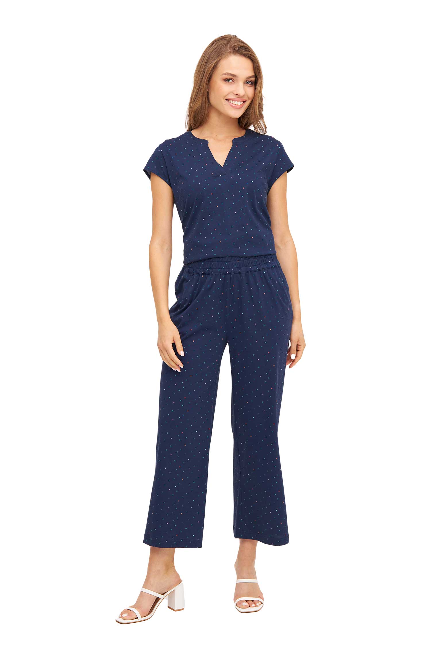 Hose ALPAQUITAS aus Bio-Pima-Baumwolle-navy