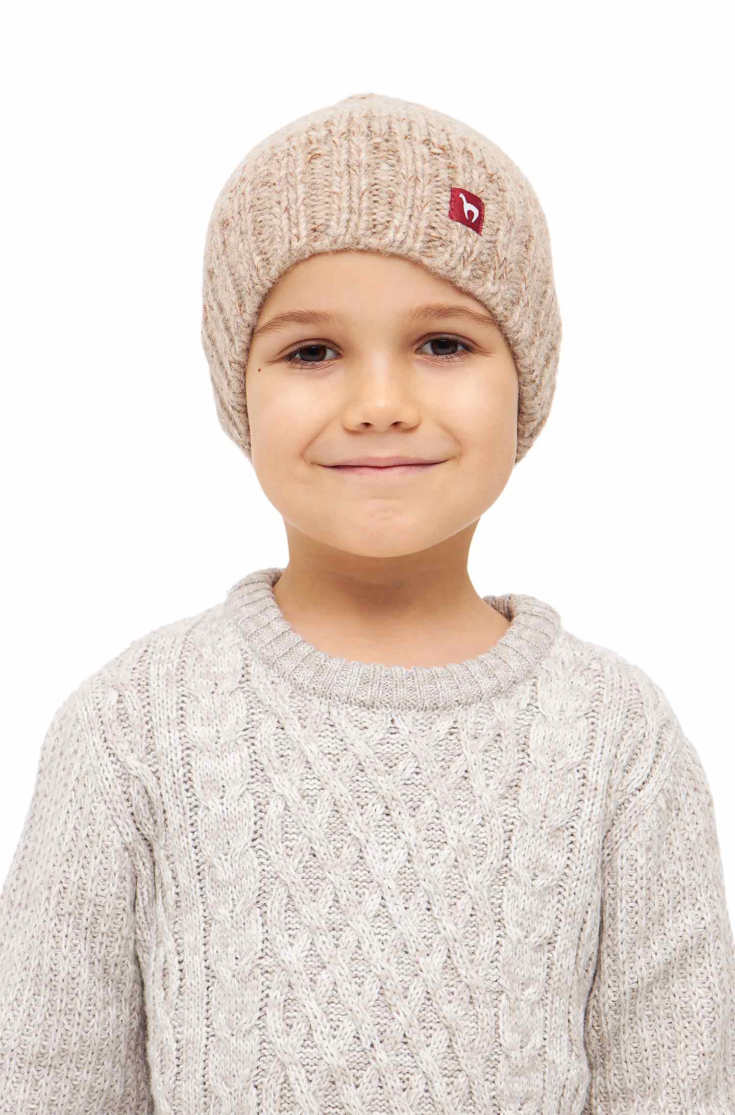Zipfel-Mütze MOMO für Kinder-natur