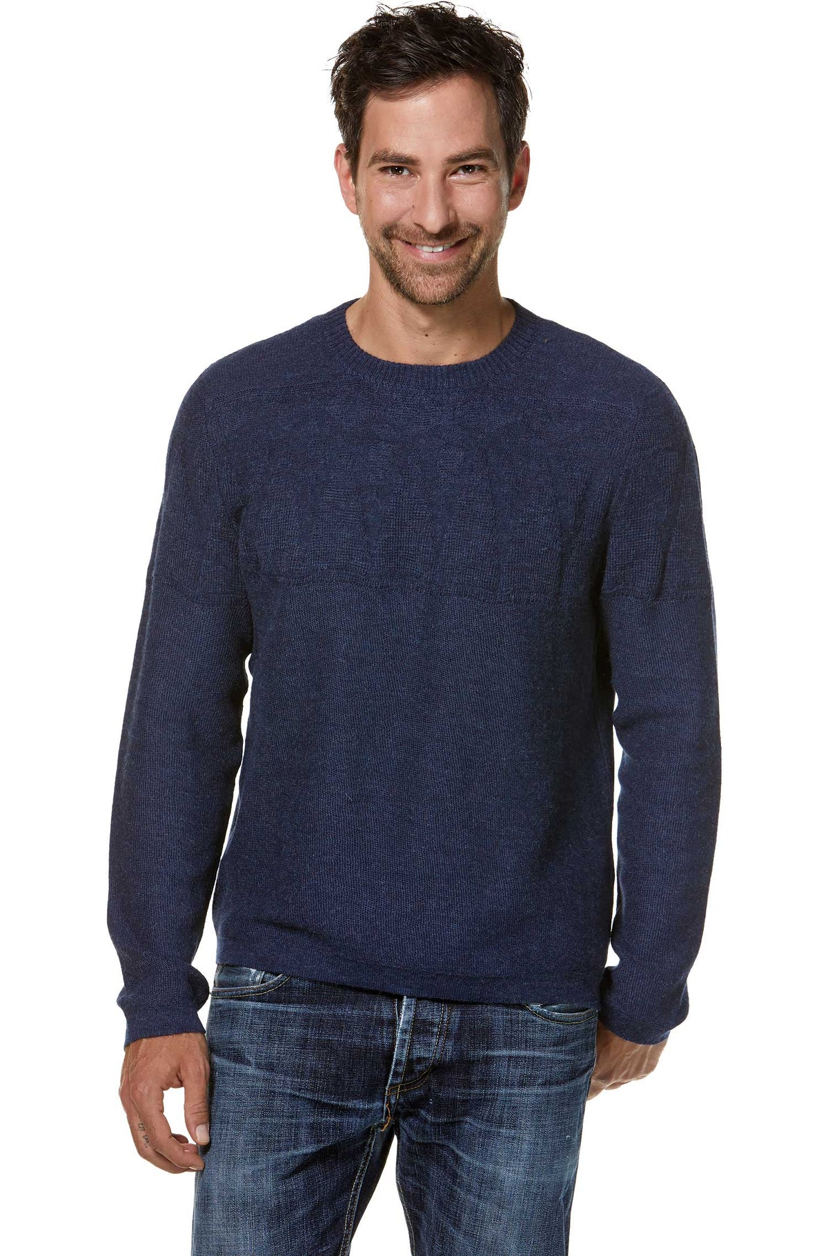 Alpaka Pullover UGO-blau