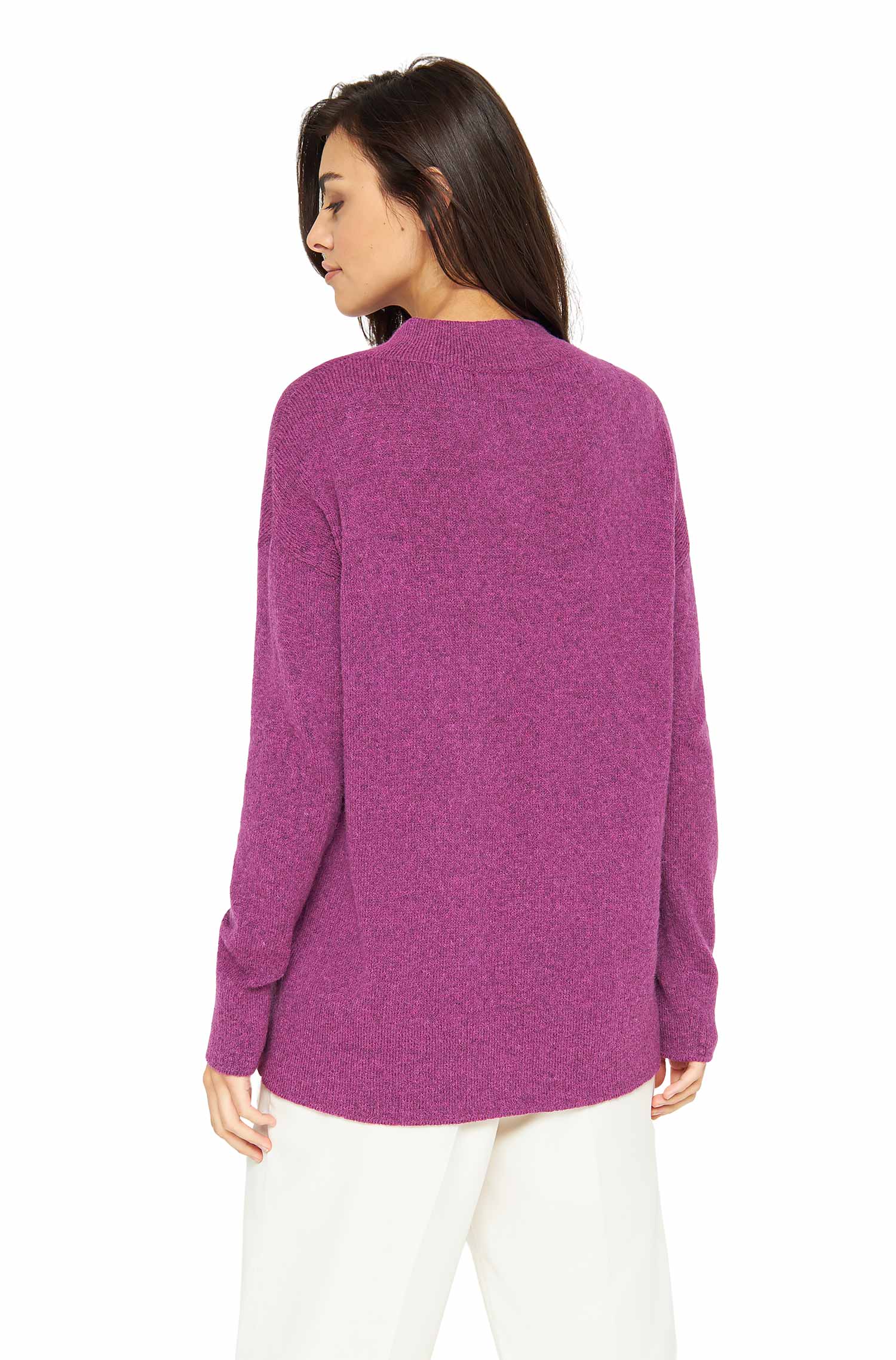 Alpaka Pullover GRAZIA aus Alpaka-Merino-Mix-fuchsia