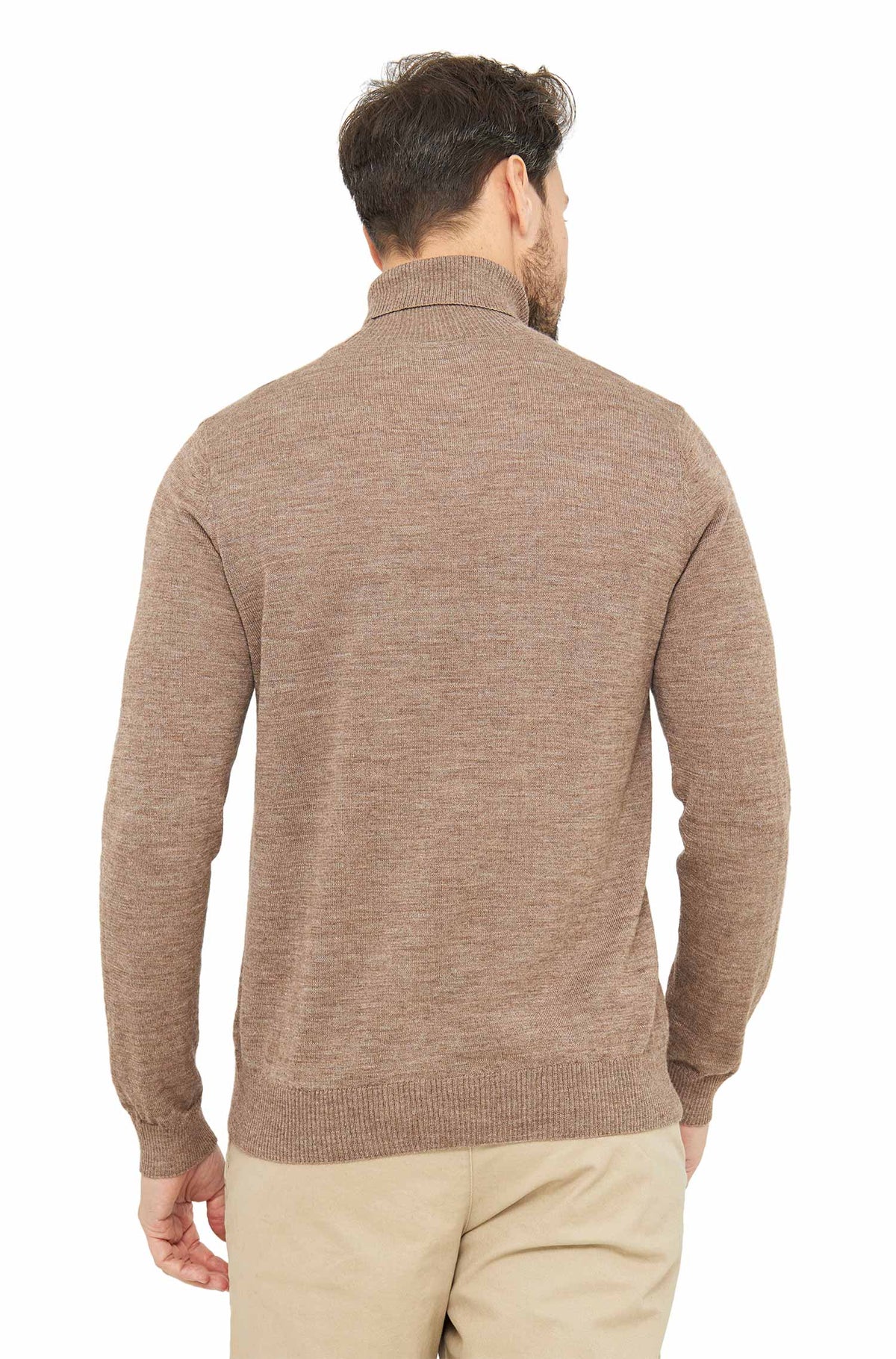 Alpaka Rollkragenpullover MADAI-sand
