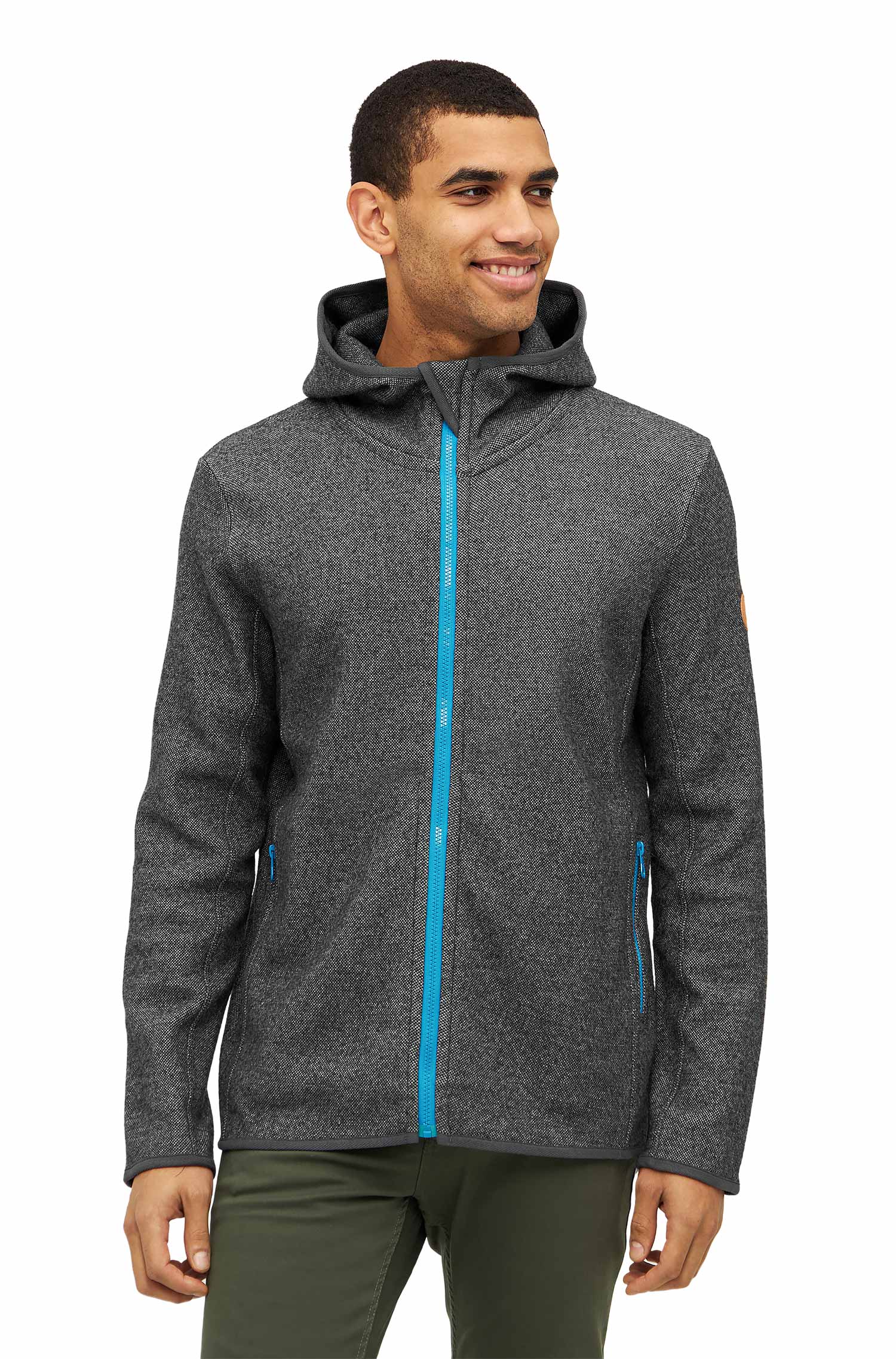 Alpaka Kapuzenjacke ALPACA SPORT aus Alpaka-Woll-Mix-anthrazit