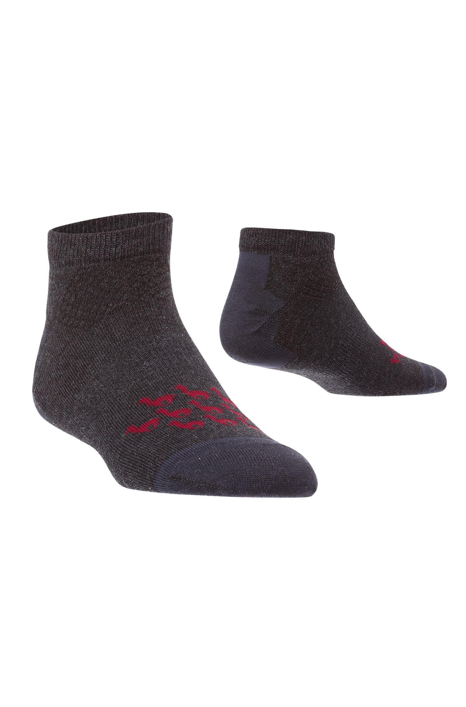 Alpaka SNEAKER-SOCKEN aus 70% Baby Alpaka & 25% Pima Baumwolle-anthrazit