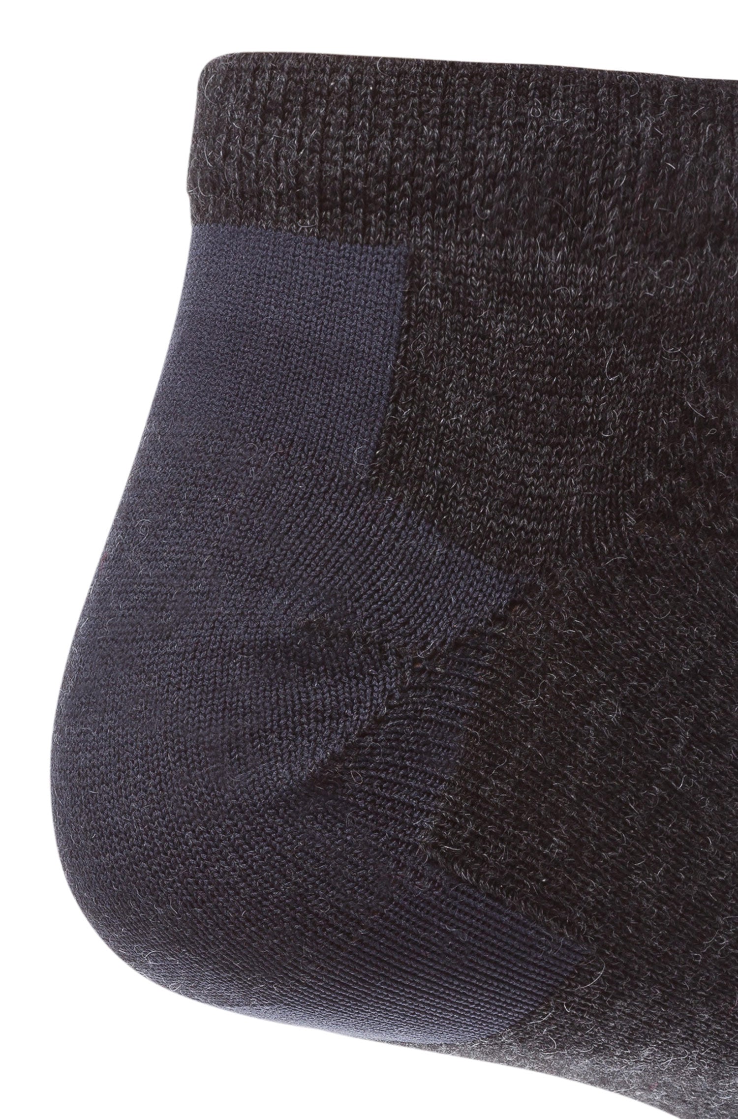 Alpaka SNEAKER-SOCKEN aus 70% Baby Alpaka & 25% Pima Baumwolle-anthrazit