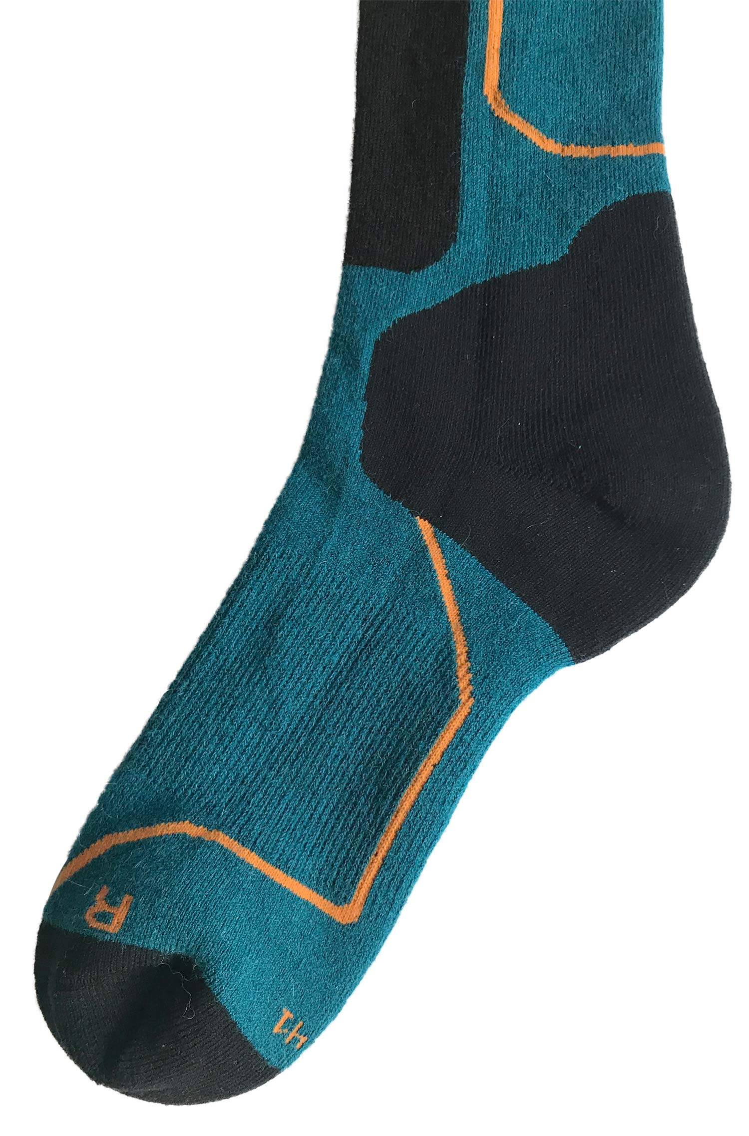 Alpaka Premium SKI- & SPORTSOCKEN 6er Pack aus Alpaka-Baumwoll-Mix-petrol