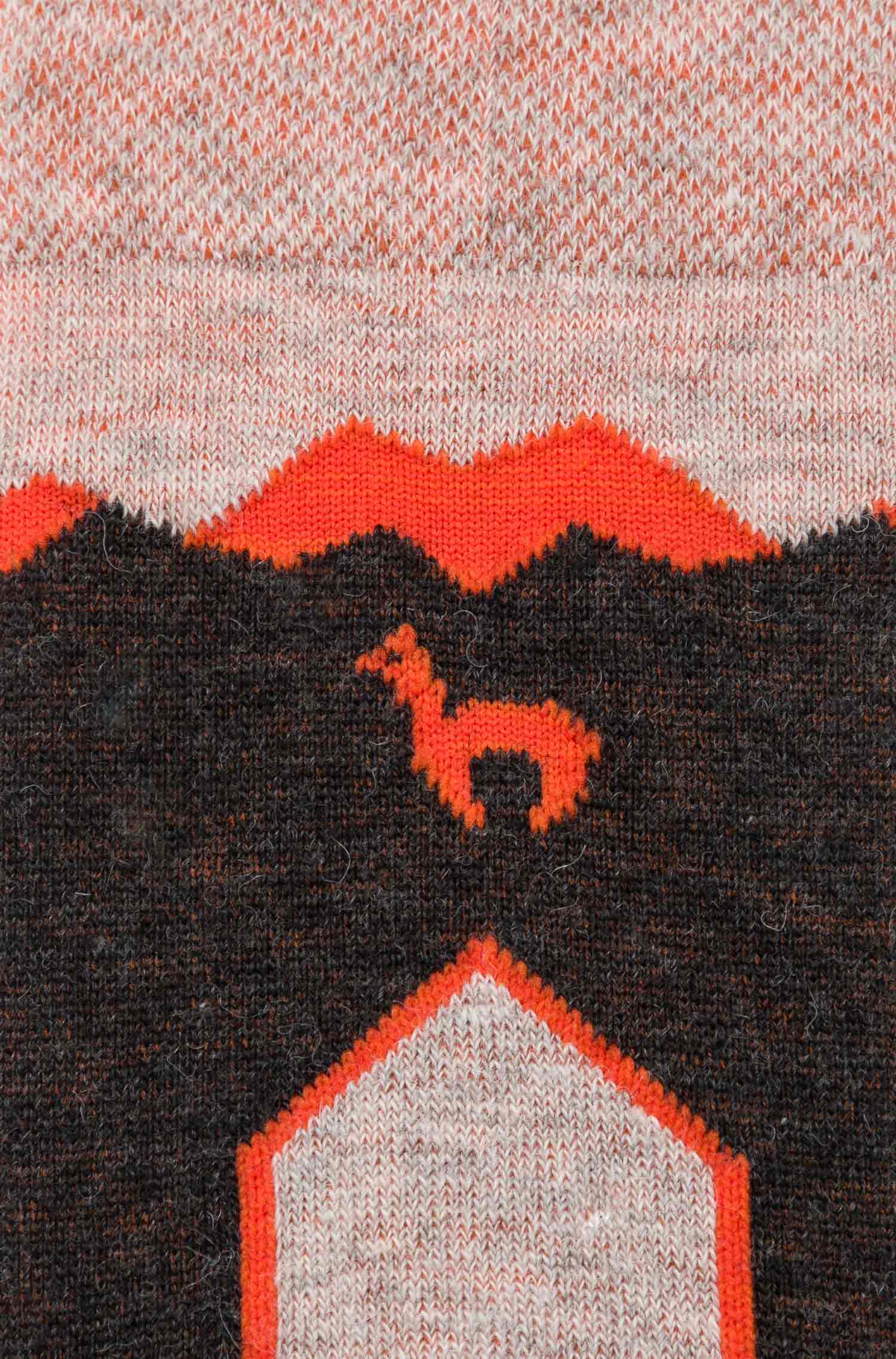 Premium Alpaka WANDERSOCKEN-sand/orange