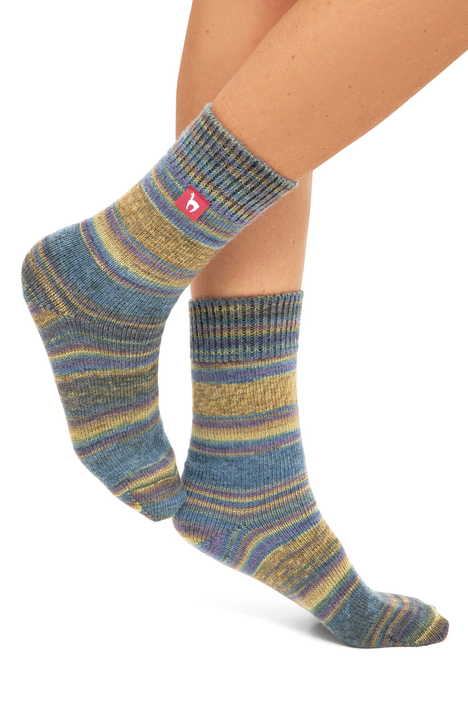 Alpaka Kuschel-Socken HARMONY aus Alpaka-Wolle-Mix-lavendel