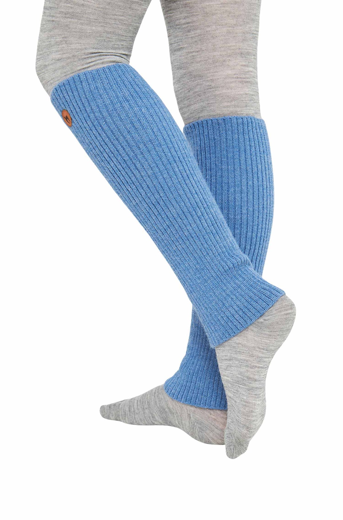 Alpaka Beinstulpen RIPP-sky blue
