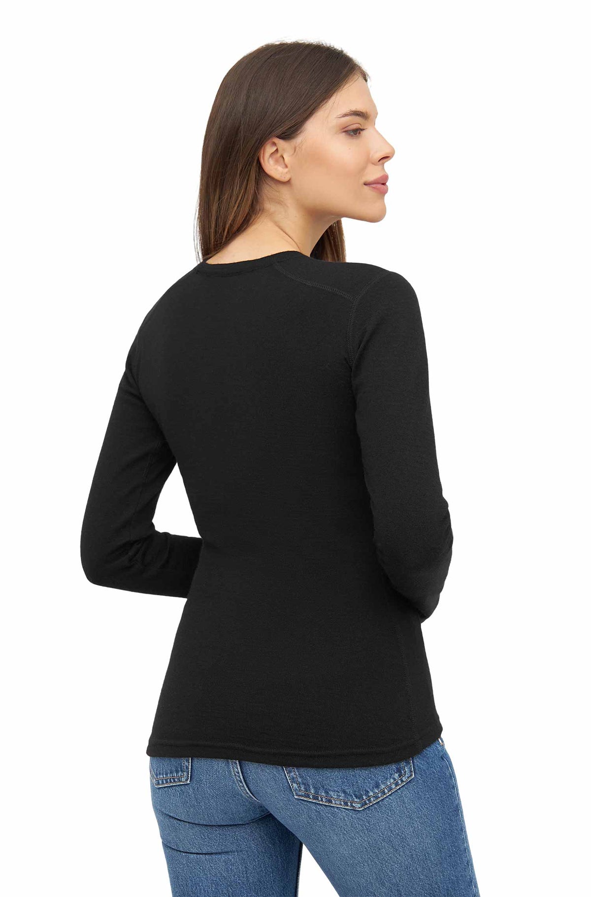 Alpaka Shirt THERMO-schwarz