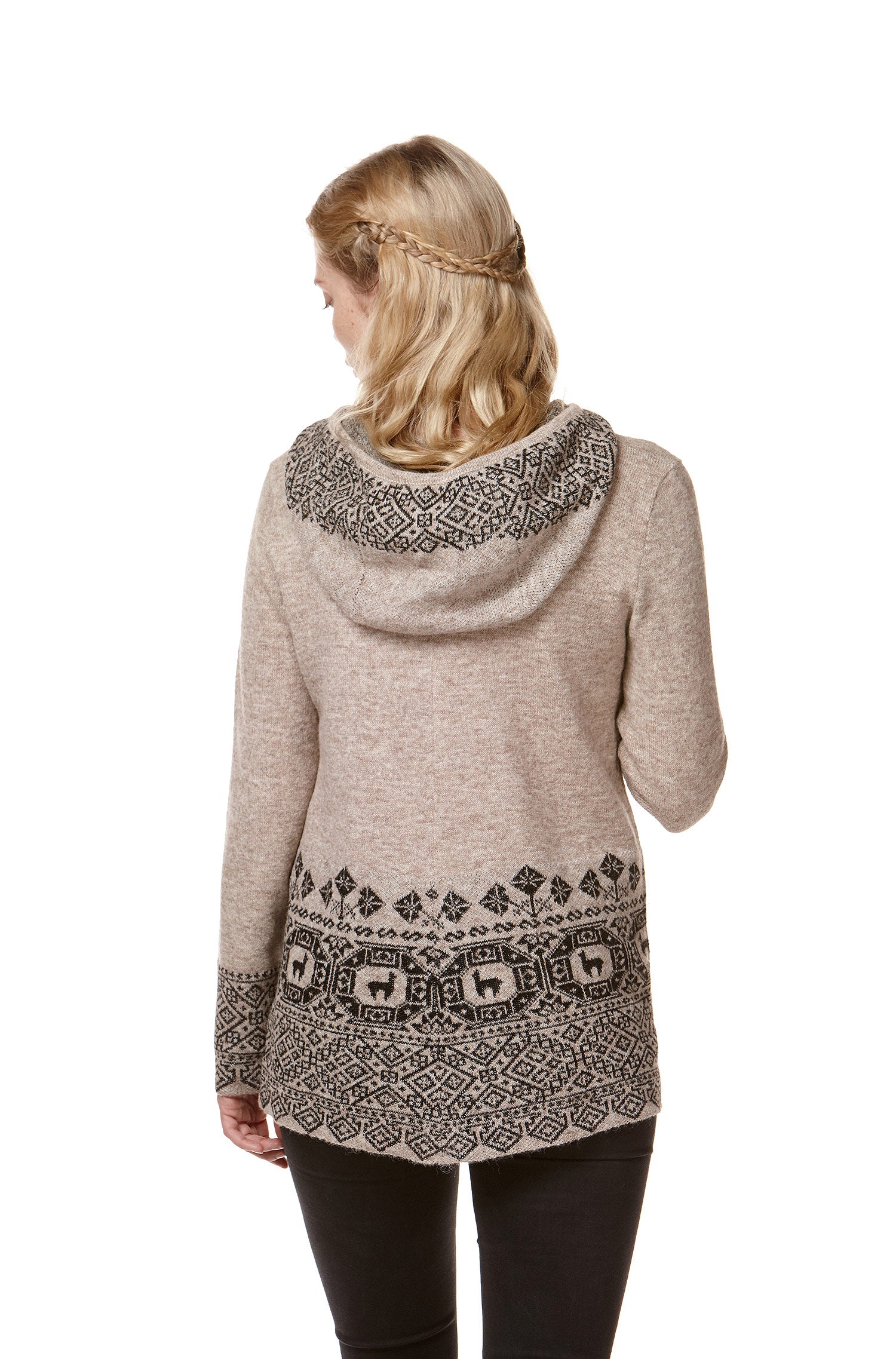 Alpaka Pullover DIVINO aus 100% Baby Alpaka-sand