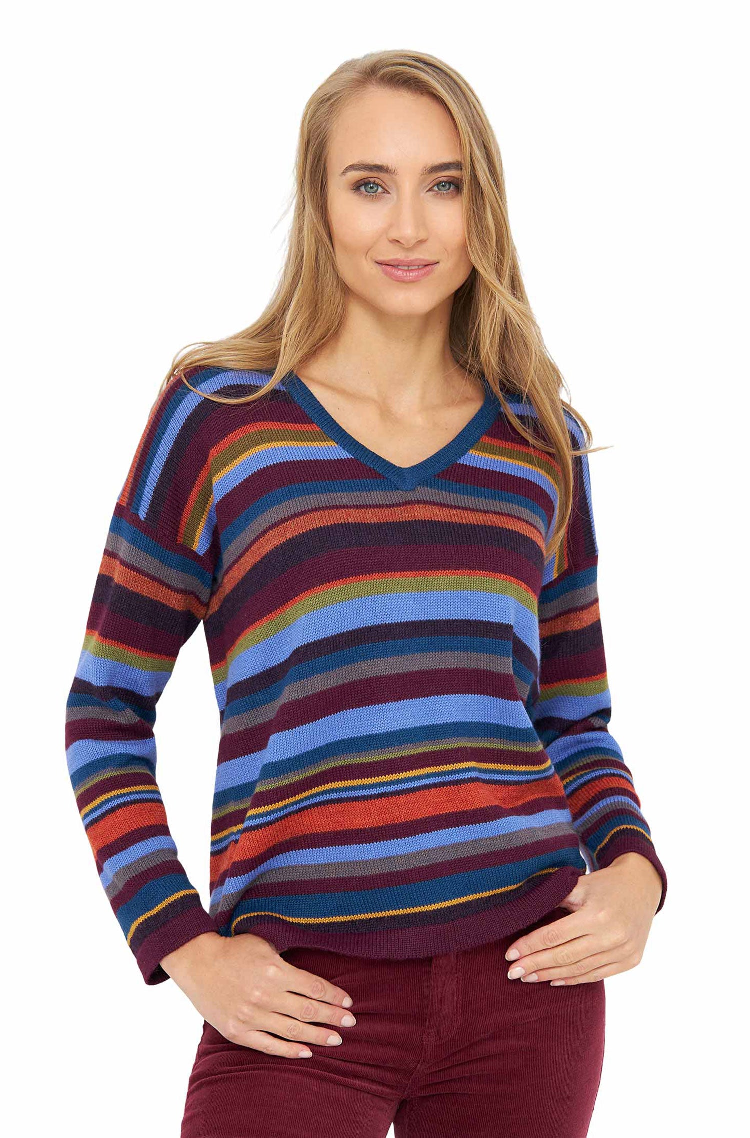Alpaka Pullover ARCO IRIS aus 100% Baby Alpaka-arco iris