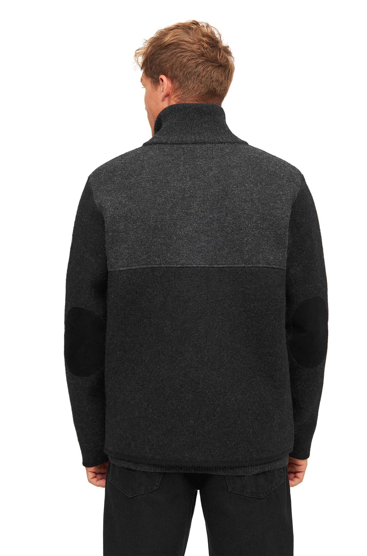 Alpaka Filzjacke OLIVER-schwarz