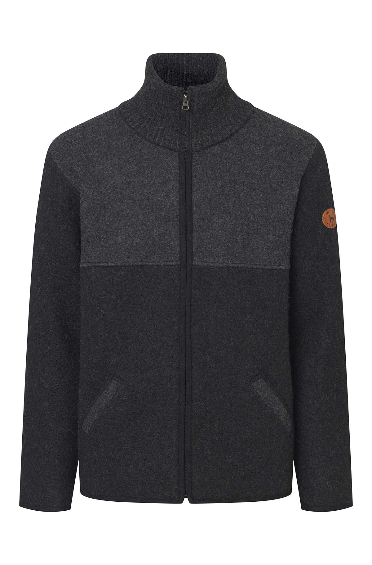 Alpaka Filzjacke OLIVER-schwarz