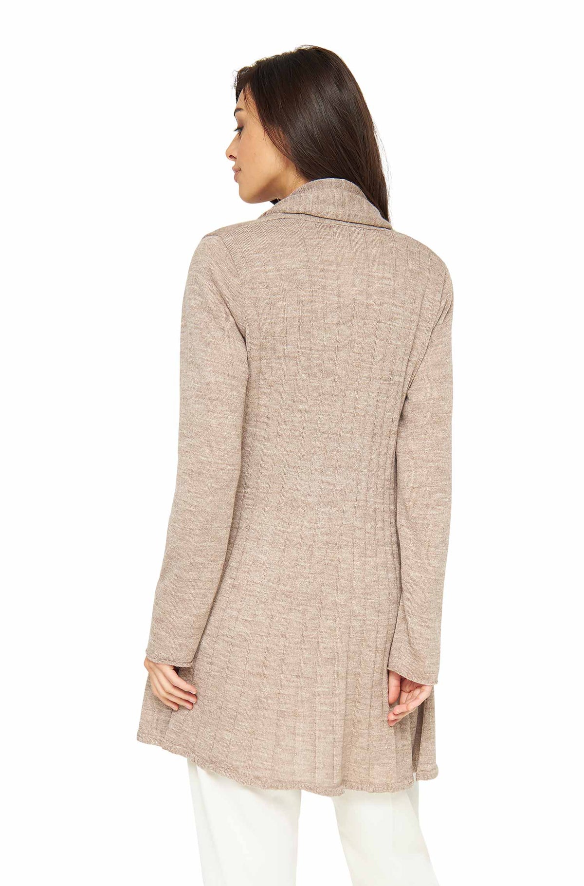 Alpaka Strickjacke PENELOPE-sand