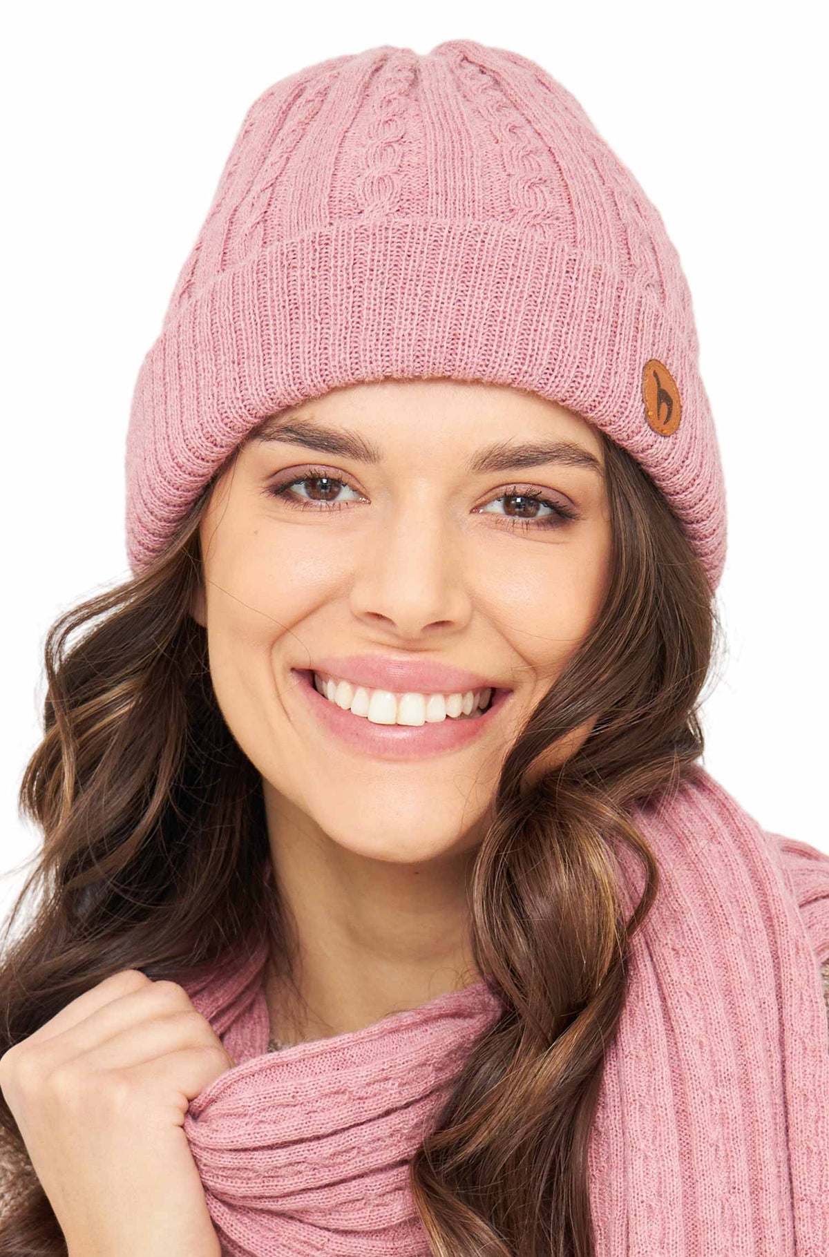 Alpaka Wendemütze SUAVE-rosa