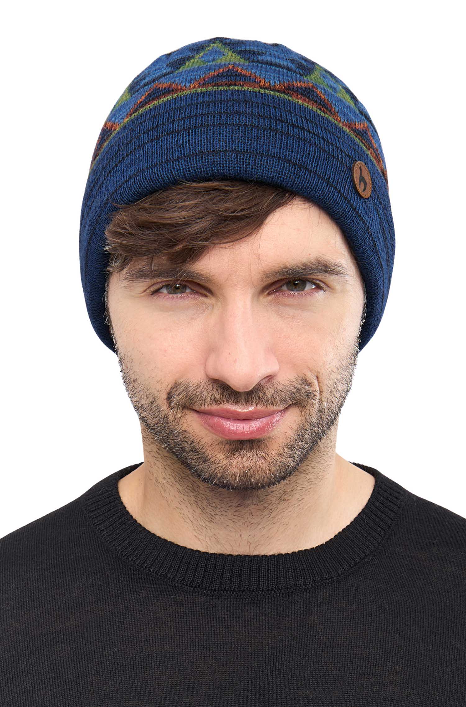 Alpaka Mütze KUYCHI aus 100% Baby Alpaka-blau