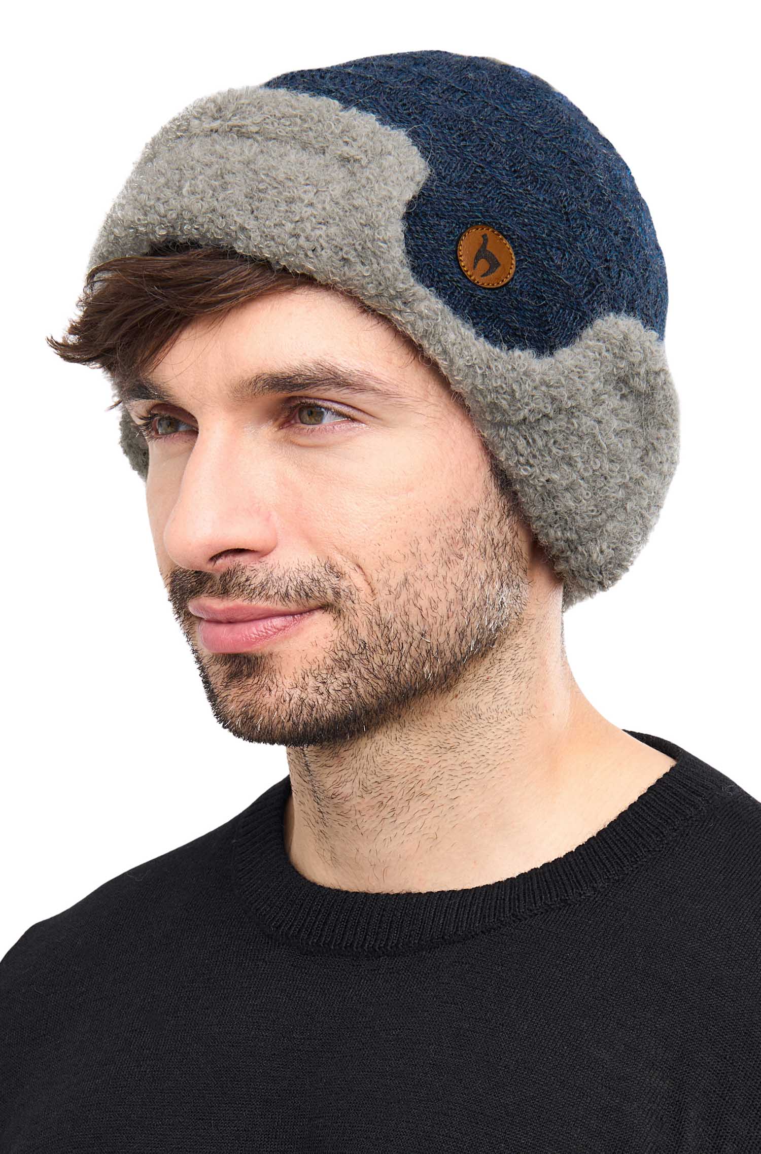 Mütze MACHA mit Ohrenklappen-blau