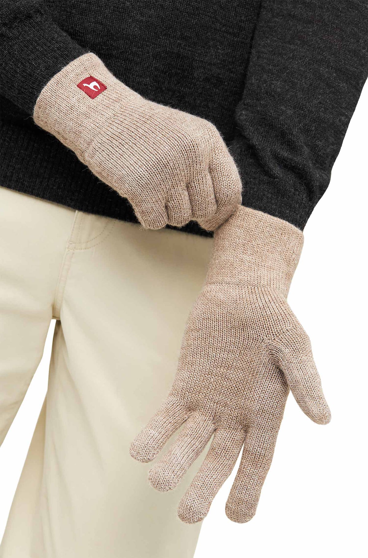 Alpaka Handschuhe UNI-sand